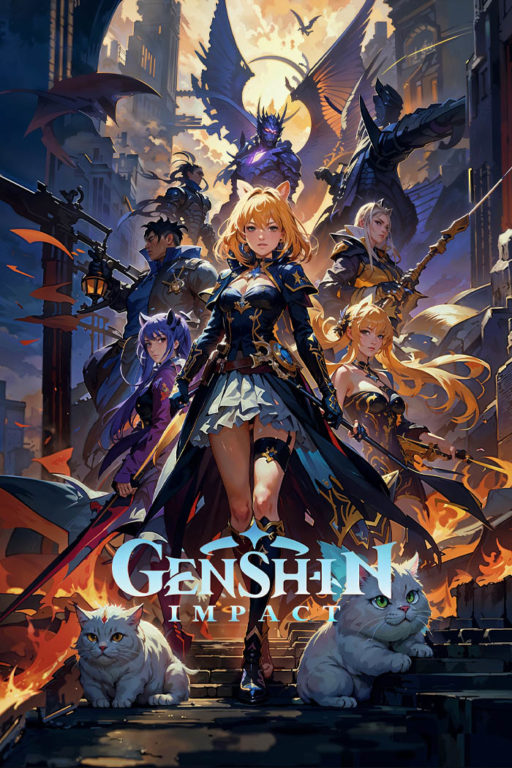 Арт постер "Genshin Impact" 01 1 genshin by rayzone