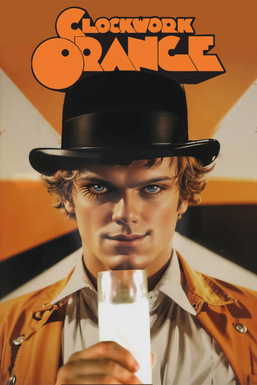 Арт постер "Механический апельсин" 1 clockwork orange f by rayzone