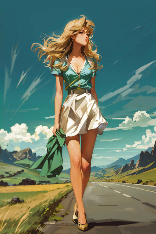 girl on the road f by rayzone